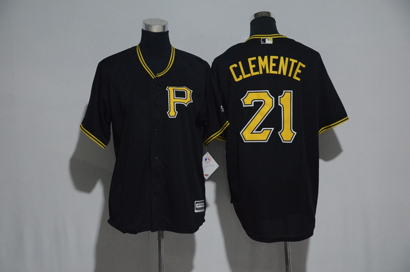 Youth 2017 MLB Pittsburgh Pirates #21 Clemente Black Jerseys